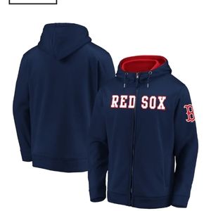 Men's red Sox zip up hoodie